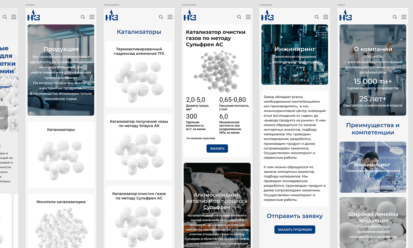 Веб-сайт новомичуринского катализаторного завода